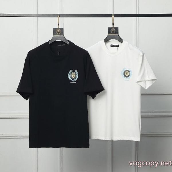 激安 通販 ブランド早い者勝ち 人気雑誌掲載 上質で格好い半袖TシャツDolce&Gabbana 0 