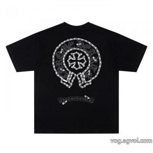 コピー 商品 通販期間限定SALE 2026流行り シンプルなデザインクロムハーツ半袖Tシャツ