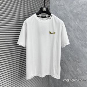 ブランド 通販半袖TシャツFENDI定番人気　薄手柔らか 人気の高い 国内配送